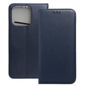   Xiaomi 15T 5G könyvtok, fliptok, telefon tok, mágneszáras, bankkártyatartós, sötétkék, Smart Magnetic