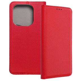   Xiaomi 15T 5G könyvtok, fliptok, telefon tok, mágneszáras, bankkártyatartós, piros