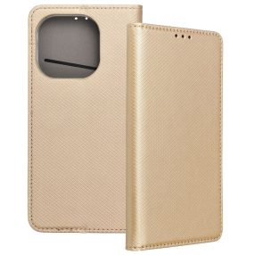   Xiaomi 15T 5G könyvtok, fliptok, telefon tok, mágneszáras, bankkártyatartós, arany