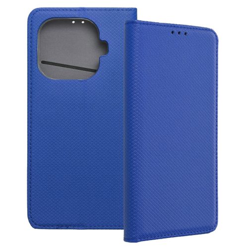 Xiaomi 15T Pro 5G könyvtok, fliptok, telefon tok, mágneszáras, bankkártyatartós, sötétkék