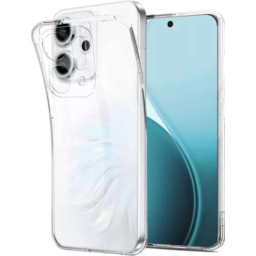 Oppo Reno14 5G szilikon tok, hátlaptok, telefon tok, vastag, átlátszó, kamera védelemmel, 2mm