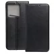 Xiaomi Poco M7 Pro 5G könyvtok, fliptok, telefon tok, mágneszáras, bankkártyatartós, fekete, Smart Magnetic