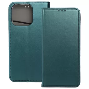   Oppo Reno14 5G / Reno14 FS 5G könyvtok, fliptok, telefon tok, mágneszáras, bankkártyatartós, zöld, Smart Magnetic