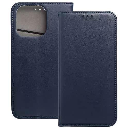 Oppo Reno14 5G / Reno14 FS 5G könyvtok, fliptok, telefon tok, mágneszáras, bankkártyatartós, sötétkék, Smart Magnetic