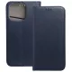 Oppo Reno14 5G / Reno14 FS 5G könyvtok, fliptok, telefon tok, mágneszáras, bankkártyatartós, sötétkék, Smart Magnetic
