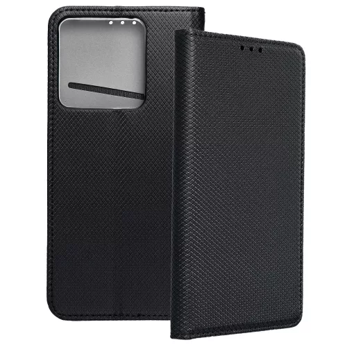 Xiaomi Poco M7 Pro 5G könyvtok, fliptok, telefon tok, mágneszáras, bankkártyatartós, fekete