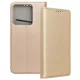 Xiaomi Poco M7 Pro 5G könyvtok, fliptok, telefon tok, mágneszáras, bankkártyatartós, arany