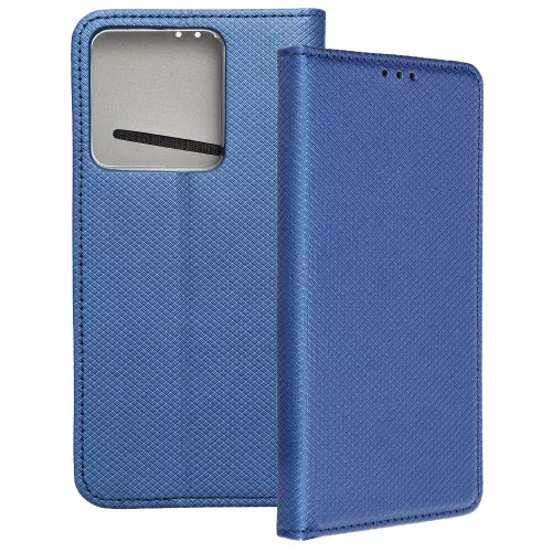 Xiaomi Poco M7 Pro 5G könyvtok, fliptok, telefon tok, mágneszáras, bankkártyatartós, sötétkék