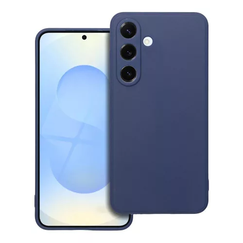 Samsung Galaxy S26 5G szilikon tok, hátlaptok, telefon tok, matt, sötétkék