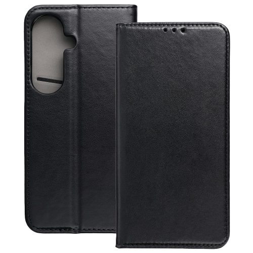 Samsung Galaxy S26 5G könyvtok, fliptok, telefon tok, mágneszáras, bankkártyatartós, fekete, Smart Magnetic