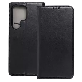   Samsung Galaxy S26 Ultra 5G könyvtok, fliptok, telefon tok, mágneszáras, bankkártyatartós, fekete, Smart Magnetic