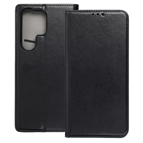 Samsung Galaxy S26 Ultra 5G könyvtok, fliptok, telefon tok, mágneszáras, bankkártyatartós, fekete, Smart Magnetic