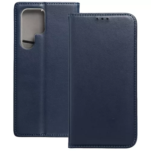 Samsung Galaxy S26 Ultra 5G könyvtok, fliptok, telefon tok, mágneszáras, bankkártyatartós, sötétkék, Smart Magnetic