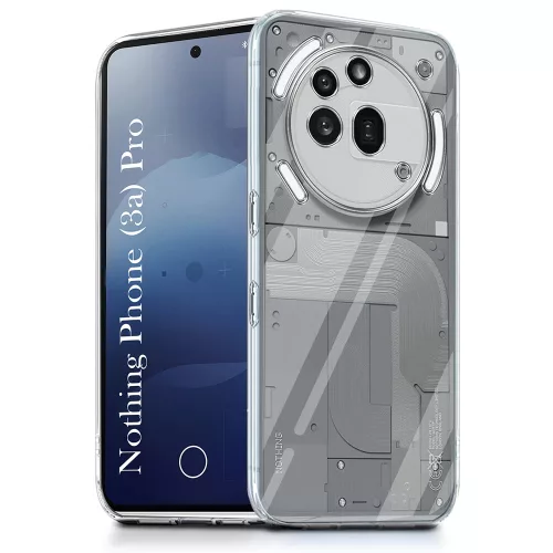 Nothing Phone (3a) Pro szilikon tok, hátlaptok, telefon tok, vastag, átlátszó, 2mm