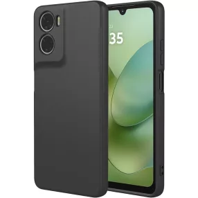   Motorola Moto G06 szilikon tok, hátlaptok, telefon tok, matt, fekete