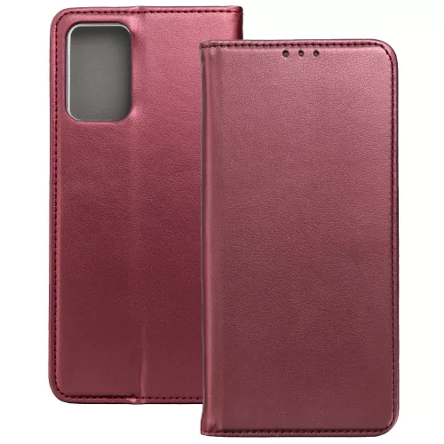 Motorola Moto G06 könyvtok, fliptok, telefon tok, mágneszáras, bankkártyatartós, bordó, Smart Magnetic