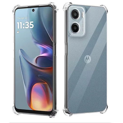 Motorola Moto G06 szilikon tok, hátlaptok, telefon tok, erősített sarkokkal, átlátszó, Anti Shock, 1.5mm