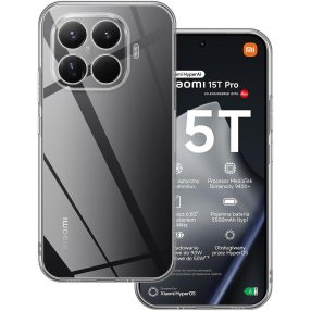   Xiaomi 15T Pro 5G szilikon tok, hátlaptok, telefon tok, vastag, átlátszó, kamera védelemmel, 2mm, BOX