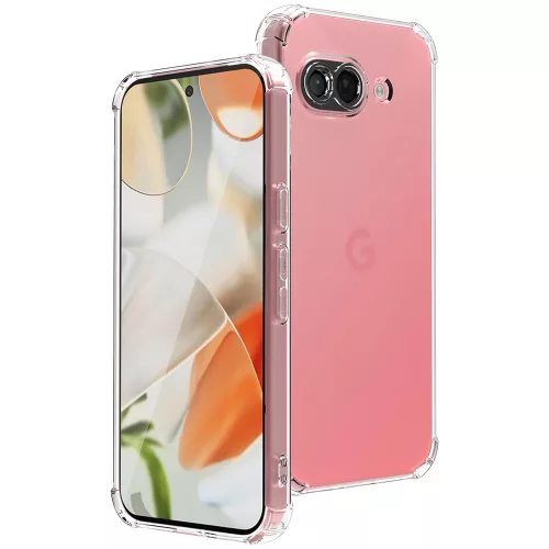 Google Pixel 10a 5G szilikon tok, hátlaptok, telefon tok, erősített sarkokkal, kamera védelemmel, átlátszó, Anti Shock, 1.5mm
