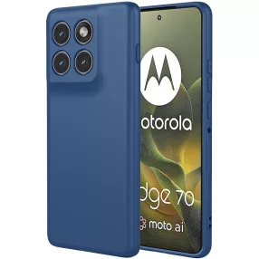   Motorola Edge 70 5G szilikon tok, hátlaptok, telefon tok, matt, kék