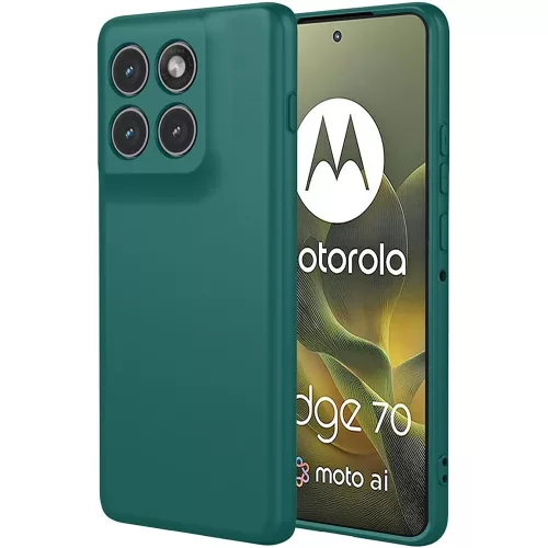 Motorola Edge 70 5G szilikon tok, hátlaptok, telefon tok, matt, zöld