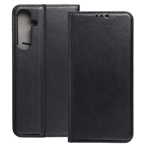   Samsung Galaxy A57 5G könyvtok, fliptok, telefon tok, mágneszáras, bankkártyatartós, fekete, Smart Magnetic