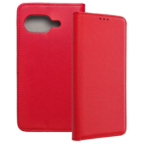 Google Pixel 10a 5G könyvtok, fliptok, telefon tok, mágneszáras, bankkártyatartós, piros