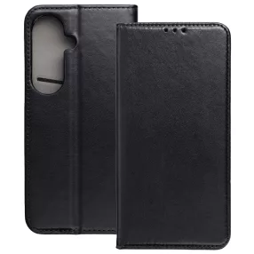   Samsung Galaxy S26 Plus 5G (S26+ 5G) könyvtok, fliptok, telefon tok, mágneszáras, bankkártyatartós, fekete, Smart Magnetic