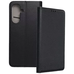   Samsung Galaxy S26 Plus 5G (S26+ 5G) könyvtok, fliptok, telefon tok, mágneszáras, bankkártyatartós, fekete