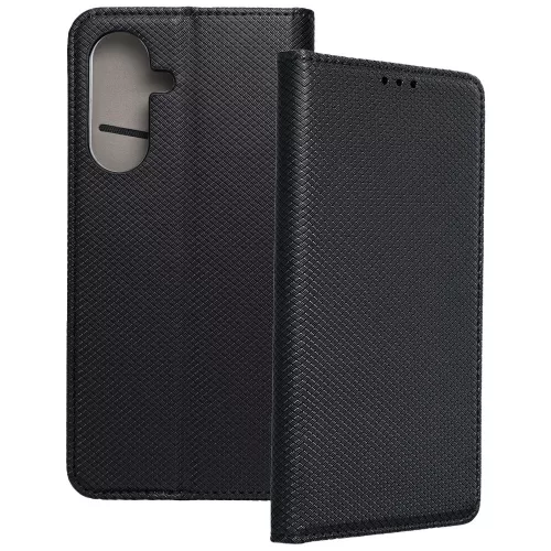 Samsung Galaxy S26 Plus 5G (S26+ 5G) könyvtok, fliptok, telefon tok, mágneszáras, bankkártyatartós, fekete