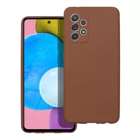   Samsung Galaxy A52 4G/5G / A52s szilikon tok, hátlaptok, telefon tok, velúr belsővel, matt, sötétkék, Silicon