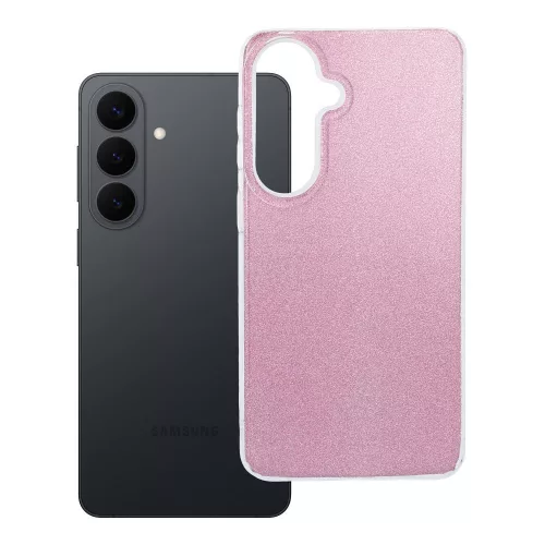 Samsung Galaxy S26 Plus 5G szilikon tok, hátlaptok, telefon tok, csillámos, rózaszín, Glitter