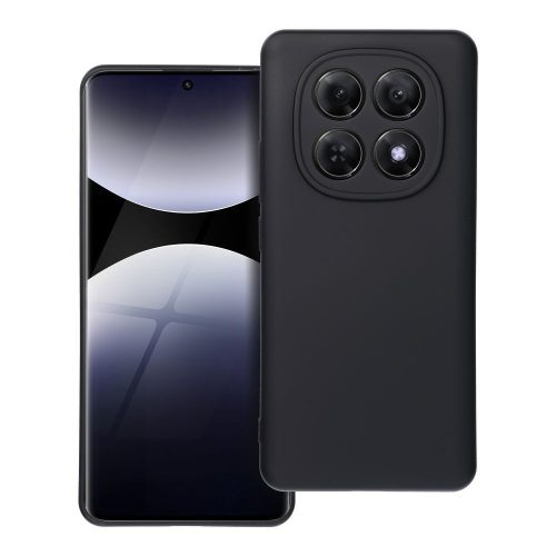 Xiaomi Redmi Note 15 4G / 5G szilikon tok, hátlaptok, telefon tok, velúr belsővel, matt, fekete, Silicon