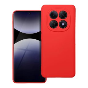   Xiaomi Redmi Note 15 4G / 5G szilikon tok, hátlaptok, telefon tok, velúr belsővel, matt, piros, Silicon