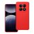 Xiaomi Redmi Note 15 4G / 5G szilikon tok, hátlaptok, telefon tok, velúr belsővel, matt, piros, Silicon