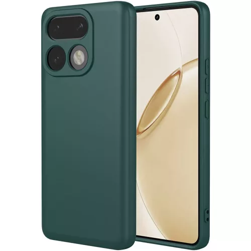 Realme 16 Pro 5G szilikon tok, hátlaptok, telefon tok, matt, zöld