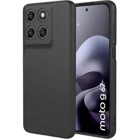   Motorola Moto G87 5G / G77 5G / G67 5G szilikon tok, hátlaptok, telefon tok, matt, fekete