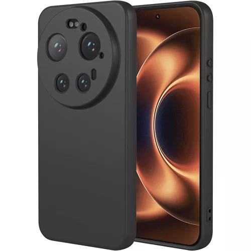 Xiaomi 17 Ultra 5G szilikon tok, hátlaptok, telefon tok, matt, fekete