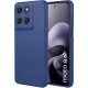 Motorola Moto G67 5G / G77 5G szilikon tok, hátlaptok, telefon tok, matt, sötétkék
