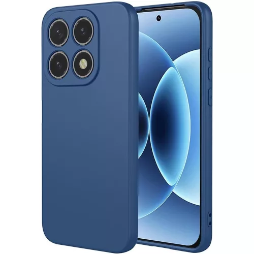 Xiaomi 17 5G szilikon tok, hátlaptok, telefon tok, matt, sötétkék