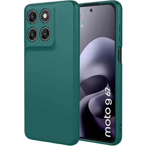Motorola Moto G67 5G / G77 5G szilikon tok, hátlaptok, telefon tok, matt, zöld