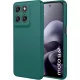 Motorola Moto G67 5G / G77 5G szilikon tok, hátlaptok, telefon tok, matt, zöld