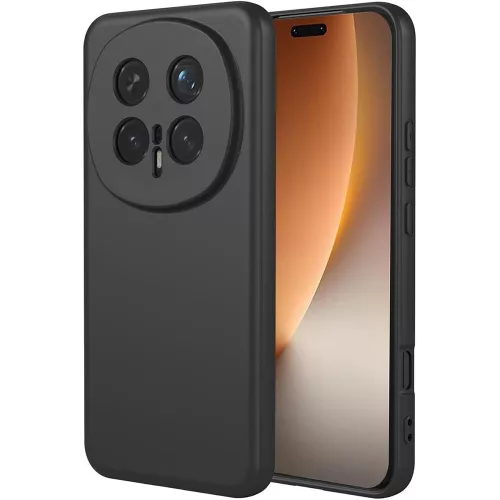 Honor Magic8 Pro 5G szilikon tok, hátlaptok, telefon tok, velúr belsővel, matt, fekete, Silicon