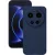 Xiaomi 17 Ultra 5G szilikon tok, hátlaptok, telefon tok, velúr belsővel, matt, sötétkék, Silicon