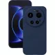 Xiaomi 17 Ultra 5G szilikon tok, hátlaptok, telefon tok, velúr belsővel, matt, sötétkék, Silicon