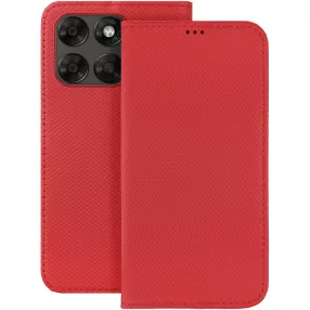   Motorola Moto G87 5G / G77 5G / G67 5G könyvtok, fliptok, telefon tok, mágneszáras, bankkártyatartós, piros