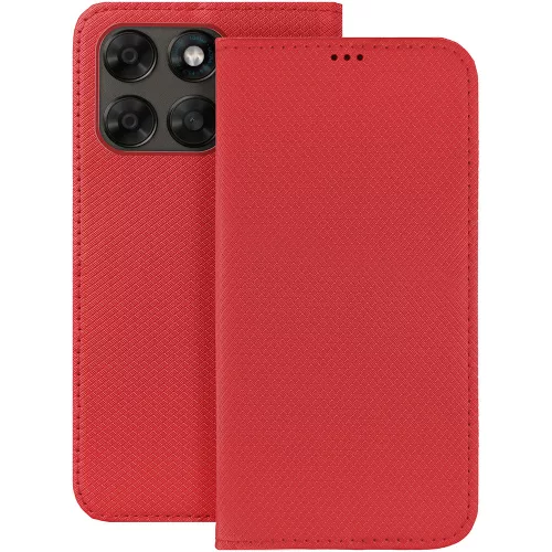 Motorola Moto G87 5G / G77 5G / G67 5G könyvtok, fliptok, telefon tok, mágneszáras, bankkártyatartós, piros