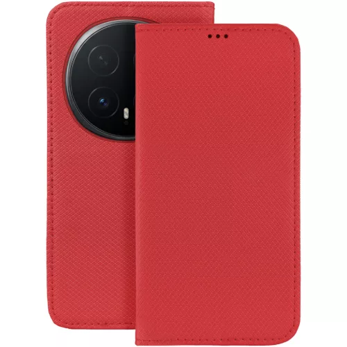 Honor Magic8 Pro 5G könyvtok, fliptok, telefon tok, mágneszáras, bankkártyatartós, piros