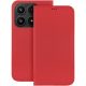 Xiaomi 17 5G könyvtok, fliptok, telefon tok, mágneszáras, bankkártyatartós, piros