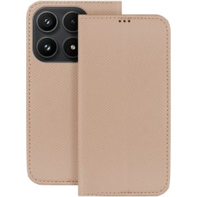   Xiaomi 17 5G könyvtok, fliptok, telefon tok, mágneszáras, bankkártyatartós, arany